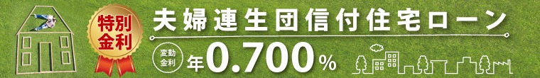 夫婦連生団信付住宅ローン