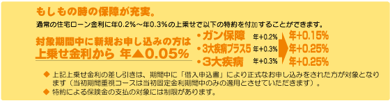 もしもの時の保障が充実。