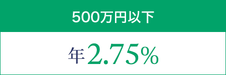 500万円以下：年2.75%