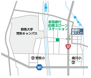 前橋北ローンステーション所在図