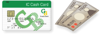 キャッシュカード、または現金