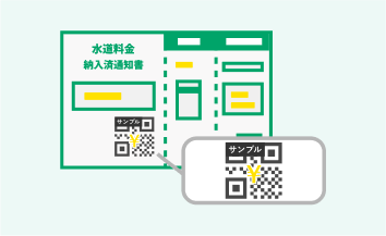 地方税統一ＱＲコードが記載されている払込票
