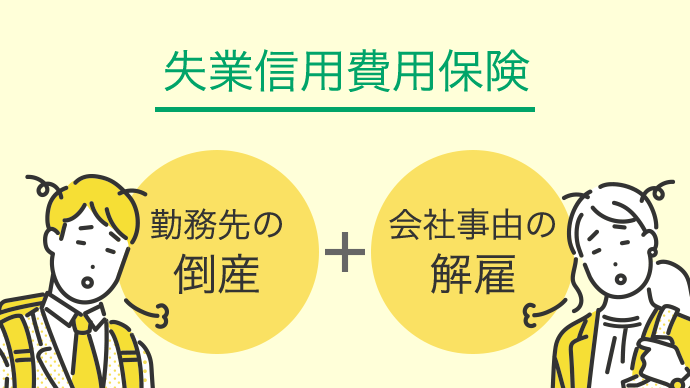 失業信用費用保険 勤務先の倒産+会社事由の解雇